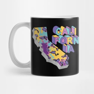 California State Map Art Mug